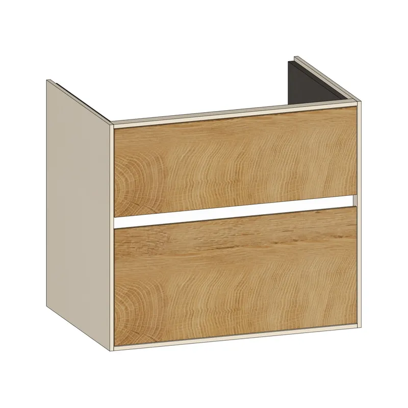 SCALIDO-Waschtisch-Unterschrank zu Waschtisch Wand 650 620x560x460mm 2 Auszüge Farbvar. Sonder