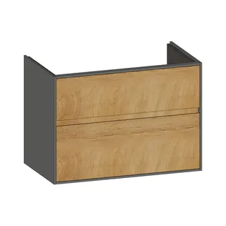 SCALIDO-Waschtisch-Unterschrank zu Waschtisch Wand 800 770x560x460mm 2 Auszüge Farbvar. S/A/S