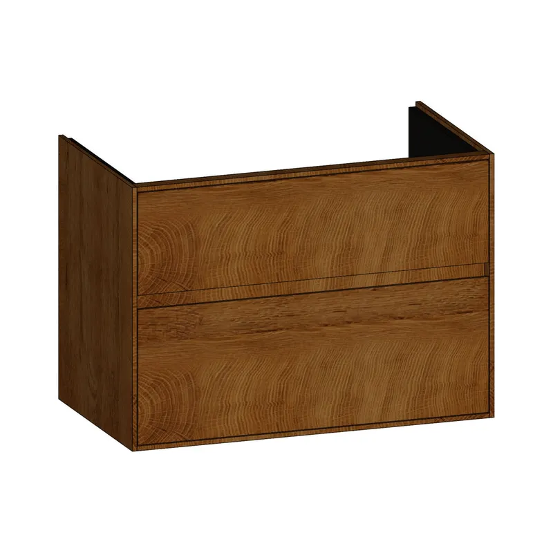 SCALIDO-Waschtisch-Unterschrank zu Waschtisch Wand 800 770x560x460mm 2 Auszüge Farbvar. S/S/S
