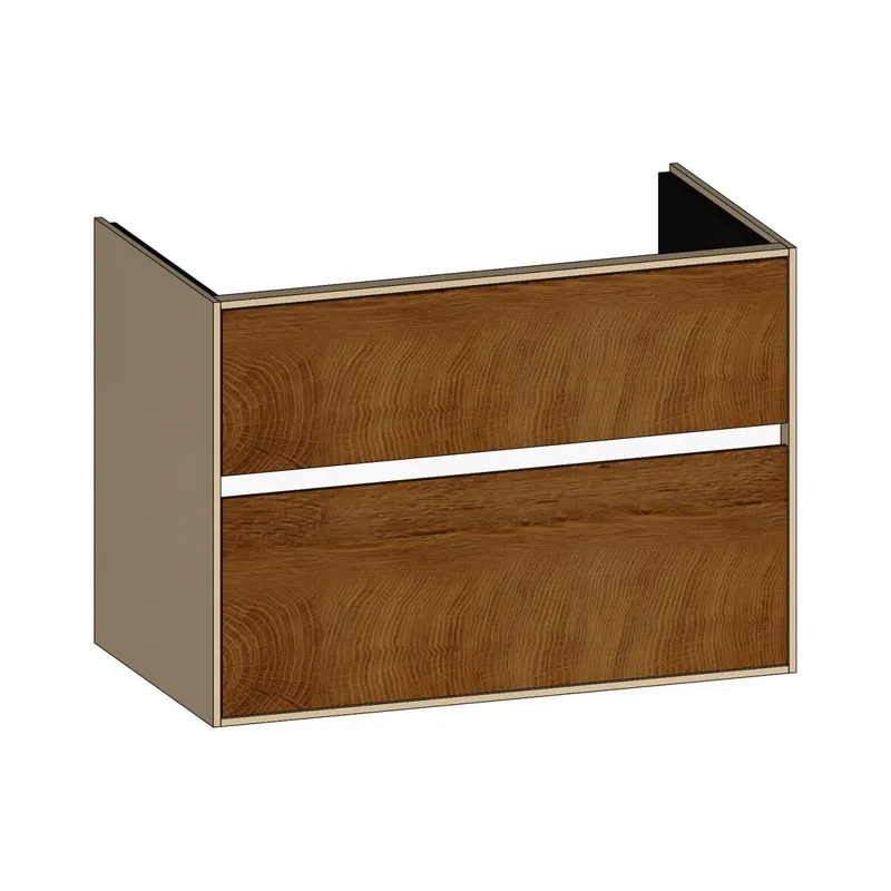 SCALIDO-Waschtisch-Unterschrank zu Waschtisch Wand 800 770x560x460mm 2 Auszüge Farbvar. Sonder