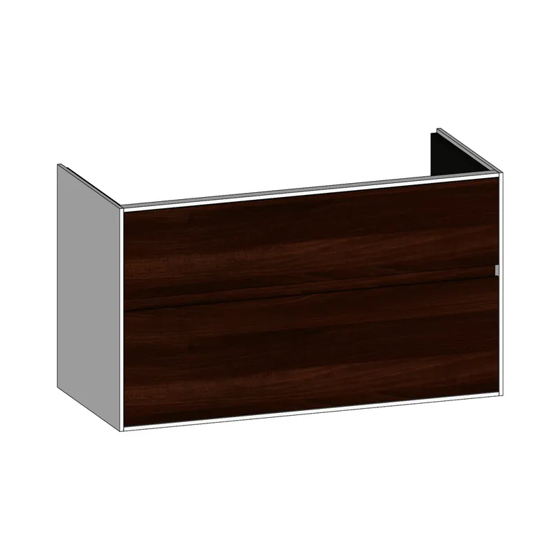 SCALIDO-Waschtisch-Unterschrank zu Waschtisch Wand 1000 970x560x460mm 2 Auszüge Farbvar. E/W/E
