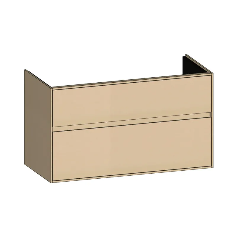 SCALIDO-Waschtisch-Unterschrank zu Waschtisch Wand 1000 970x560x460mm 2 Auszüge Farbvar. K/K/K
