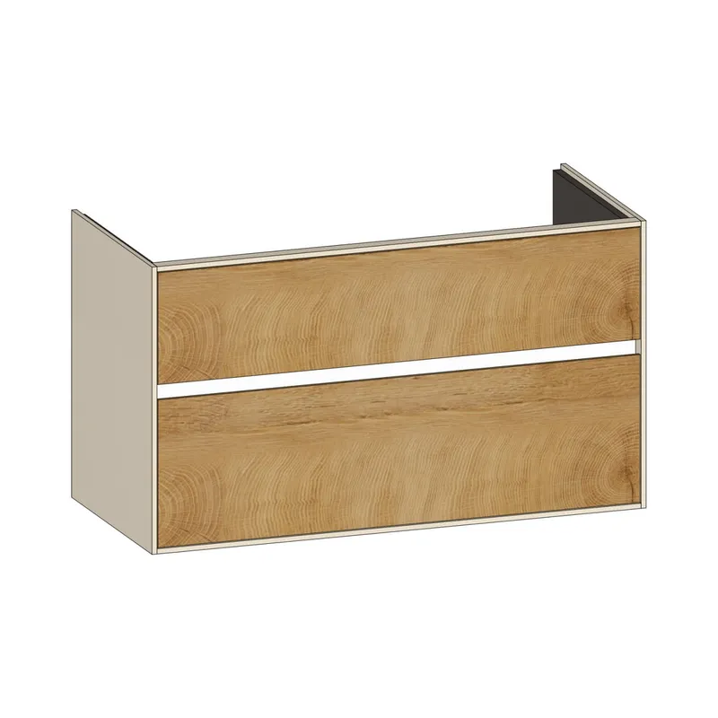 SCALIDO-Waschtisch-Unterschrank zu Waschtisch Wand 1000 970x560x460mm 2 Auszüge Farbvar. Sonder