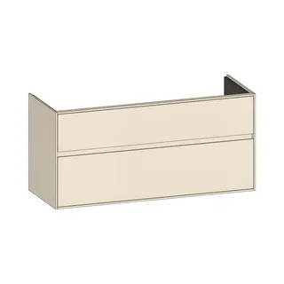 SCALIDO-Waschtisch-Unterschrank zu Waschtisch Wand 1200 mm Ablage 1170x560x460mm 2 Auszüge K/K/K