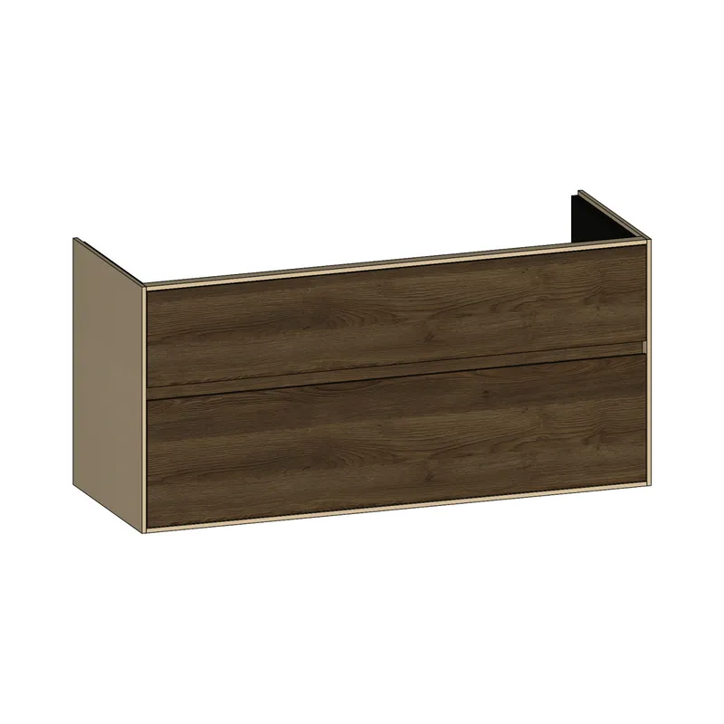 SCALIDO-Waschtisch-Unterschrank zu Waschtisch Wand 1200 1170x560x460mm 2 Auszüge Farbvar. N/K/N