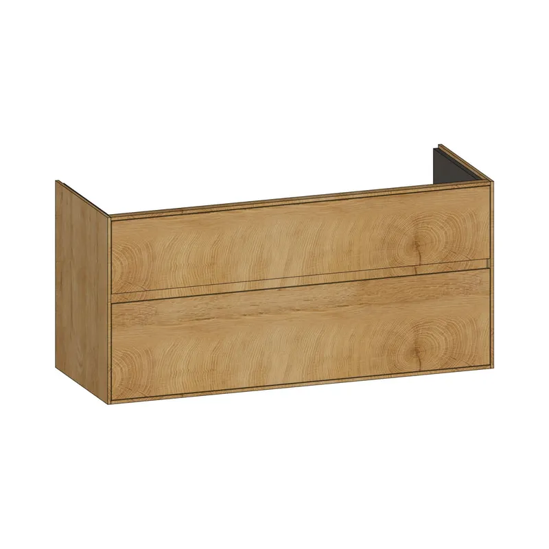 SCALIDO-Waschtisch-Unterschrank zu Waschtisch Wand 1200 1170x560x460mm 2 Auszüge Farbvar. S/S/S