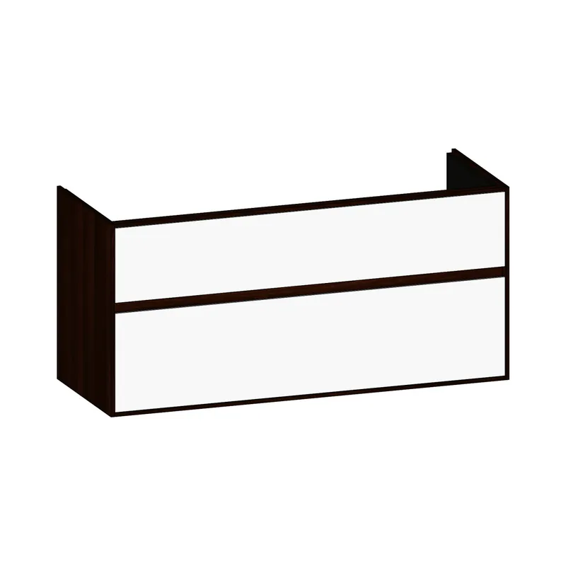 SCALIDO-Waschtisch-Unterschrank zu Waschtisch Wand 1200 1170x560x460mm 2 Auszüge Farbvar. W/E/E