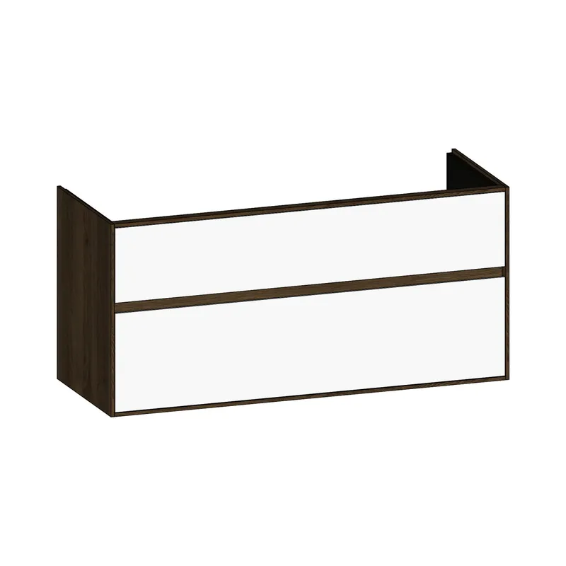 SCALIDO-Waschtisch-Unterschrank zu Waschtisch Wand 1200 1170x560x460mm 2 Auszüge Farbvar. W/N/N