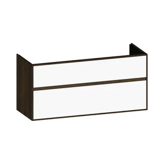 SCALIDO-Waschtisch-Unterschrank zu Waschtisch Wand 1200 mm Ablage 1170x560x460mm 2 Auszüge W/N/N