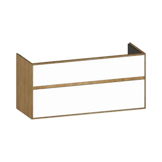 SCALIDO-Waschtisch-Unterschrank zu Waschtisch Wand 1200 1170x560x460mm 2 Auszüge Farbvar. W/S/S
