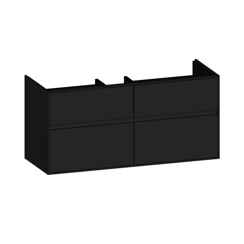 SCALIDO-Waschtisch-Unterschrank zu Waschtisch Wand 1200 1170x560x460mm 4 Auszüge Farbvar. A/A/A