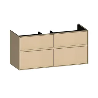 SCALIDO-Waschtisch-Unterschrank zu Waschtisch Wand 1200 1170x560x460mm 4 Auszüge Farbvar. K/K/K