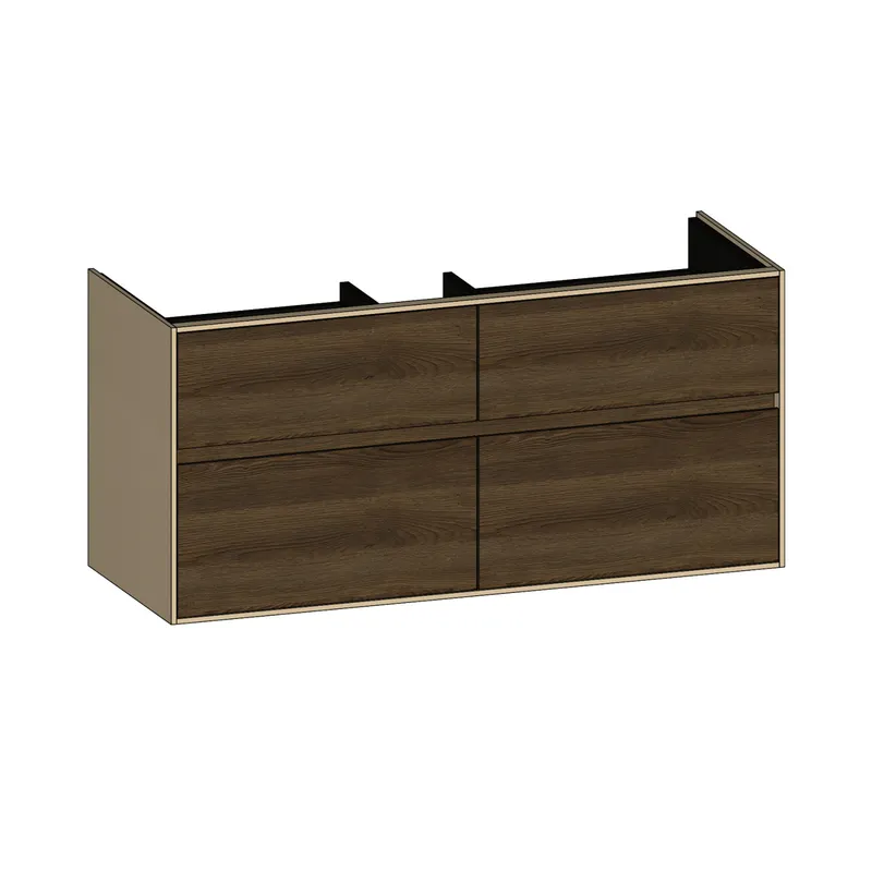 SCALIDO-Waschtisch-Unterschrank zu Waschtisch Wand 1200 1170x560x460mm 4 Auszüge Farbvar. N/K/N
