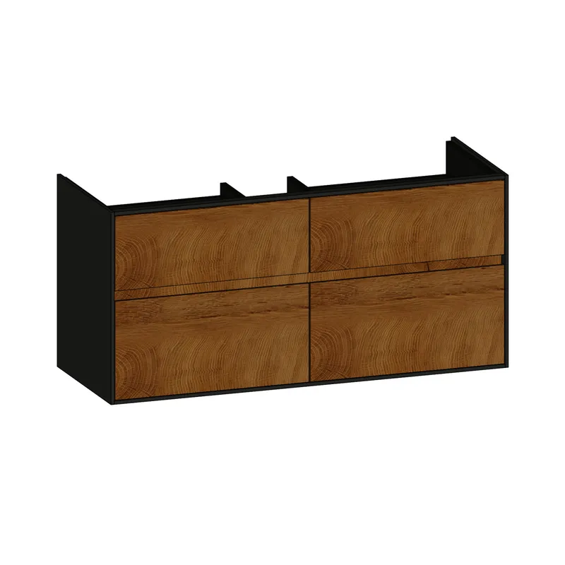 SCALIDO-Waschtisch-Unterschrank zu Waschtisch Wand 1200 1170x560x460mm 4 Auszüge Farbvar. S/A/S
