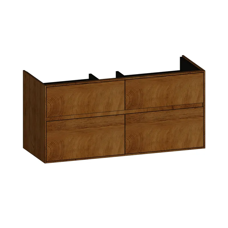 SCALIDO-Waschtisch-Unterschrank zu Waschtisch Wand 1200 1170x560x460mm 4 Auszüge Farbvar. S/S/S