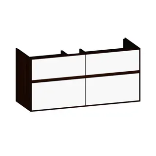 SCALIDO-Waschtisch-Unterschrank zu Waschtisch Wand 1200 1170x560x460mm 4 Auszüge Farbvar. W/E/E