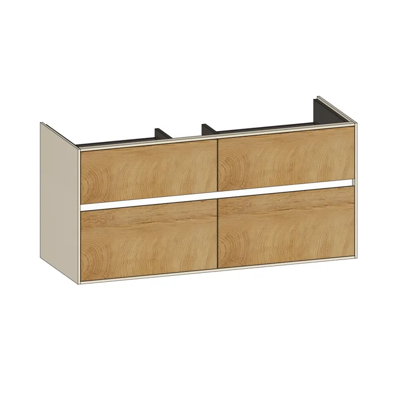 SCALIDO-Waschtisch-Unterschrank zu Waschtisch Wand 1200 1170x560x460mm 4 Auszüge Farbvar. Sond.