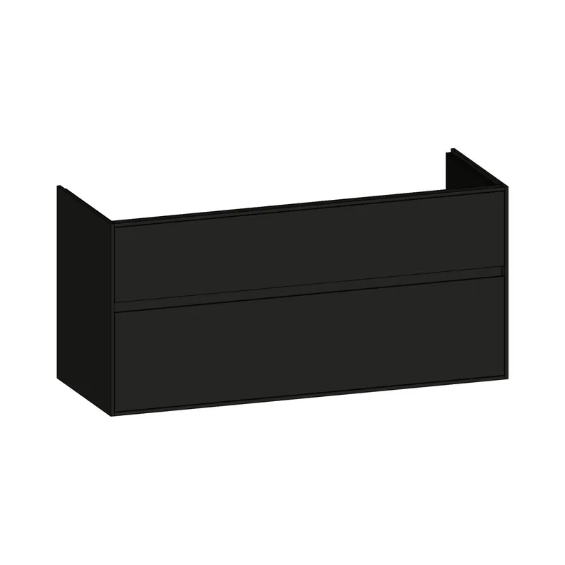 SCALIDO-Waschtisch-Unterschrank zu Waschtisch Wand 1200 mm Ablage 1170x560x460mm 2 Auszüge A/A/A