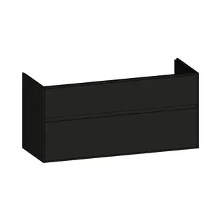 SCALIDO-Waschtisch-Unterschrank zu Waschtisch Wand 1200 mm Ablage 1170x560x460mm 2 Auszüge A/A/A