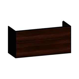 SCALIDO-Waschtisch-Unterschrank zu Waschtisch Wand 1200 mm Ablage 1170x560x460mm 2 Auszüge E/V/E