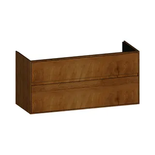 SCALIDO-Waschtisch-Unterschrank zu Waschtisch Wand 1200 mm Ablage 1170x560x460mm 2 Auszüge S/S/S