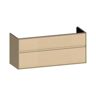 SCALIDO-Waschtisch-Unterschrank zu Waschtisch Wand 1300 1270x560x460mm 2 Auszüge Farbvar. K/K/K