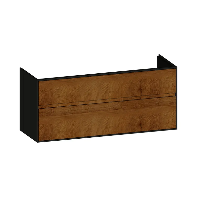 SCALIDO-Waschtisch-Unterschrank zu Waschtisch Wand 1300 1270x560x460mm 2 Auszüge Farbvar. S/A/S