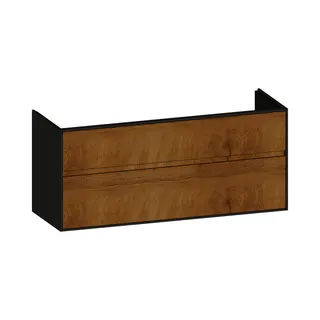 SCALIDO-Waschtisch-Unterschrank zu Waschtisch Wand 1300 1270x560x460mm 2 Auszüge Farbvar. S/A/S