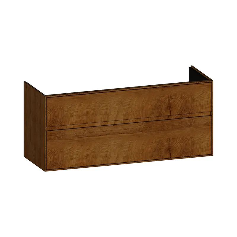 SCALIDO-Waschtisch-Unterschrank zu Waschtisch Wand 1300 1270x560x460mm 2 Auszüge Farbvar. S/S/S