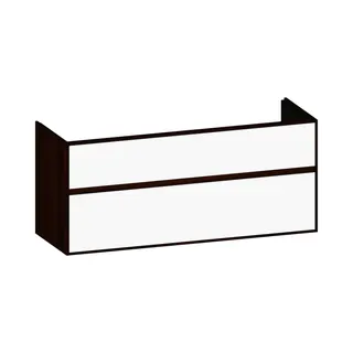 SCALIDO-Waschtisch-Unterschrank zu Waschtisch Wand 1300 1270x560x460mm 2 Auszüge Farbvar. W/E/E