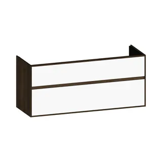 SCALIDO-Waschtisch-Unterschrank zu Waschtisch Wand 1300 1270x560x460mm 2 Auszüge Farbvar. W/N/N