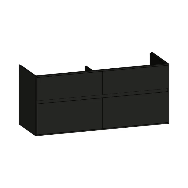 SCALIDO-Waschtisch-Unterschrank zu Waschtisch Wand 1300 1270x560x460mm 4 Auszüge Farbvar. A/A/A