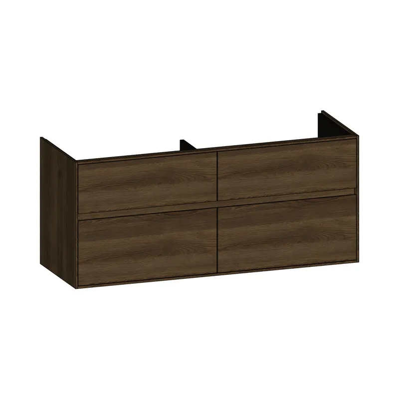 SCALIDO-Waschtisch-Unterschrank zu Waschtisch Wand 1300 1270x560x460mm 4 Auszüge Farbvar. N/N/N
