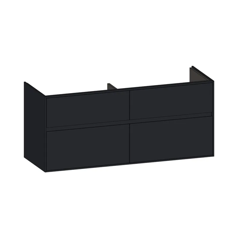 SCALIDO-Waschtisch-Unterschrank zu Waschtisch Wand 1300 1270x560x460mm 4 Auszüge Farbvar. V/V/V