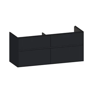 SCALIDO-Waschtisch-Unterschrank zu Waschtisch Wand 1300 1270x560x460mm 4 Auszüge Farbvar. V/V/V