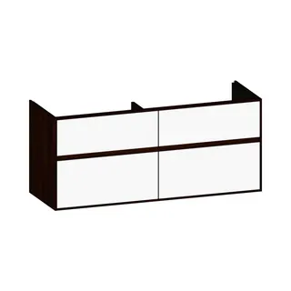 SCALIDO-Waschtisch-Unterschrank zu Waschtisch Wand 1300 1270x560x460mm 4 Auszüge Farbvar. W/E/E