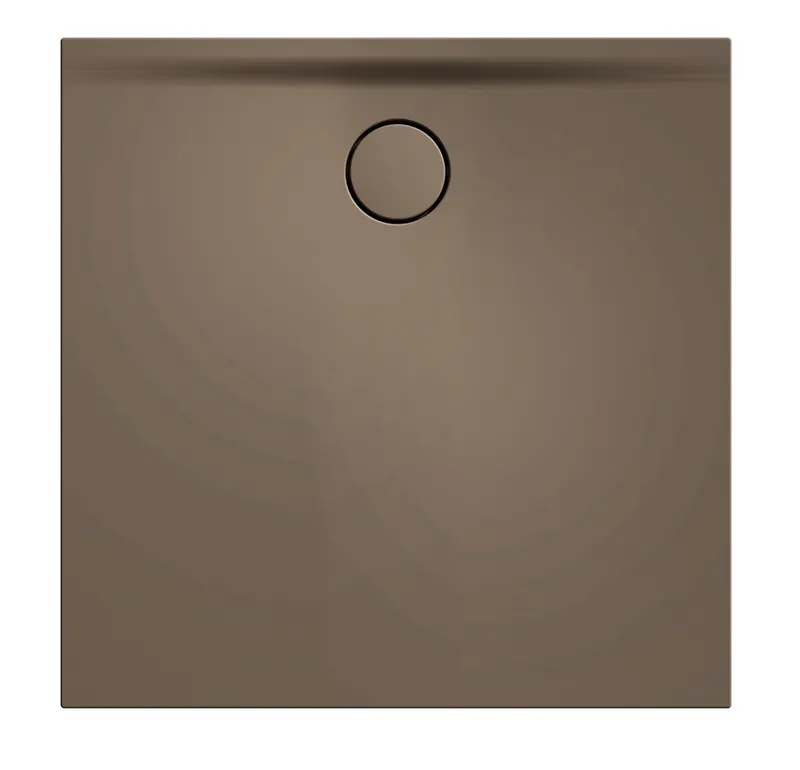 SCALIDO-Mineralguss-Duschfläche Ablauf D=90mm 900x900x30mm beige matt