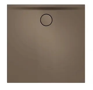 SCALIDO-Mineralguss-Duschfläche Ablauf D=90mm 900x900x30mm beige matt