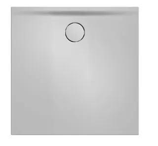 SCALIDO-Mineralguss-Duschfläche Ablauf D=90mm 1000x1000x30mm weiß