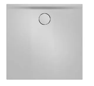 SCALIDO-Mineralguss-Duschfläche Ablauf D=90mm 1000x1000x30mm weiß matt