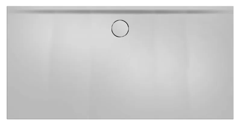 SCALIDO-Mineralguss-Duschfläche Ablauf D=90mm 1300x800x30mm weiß matt