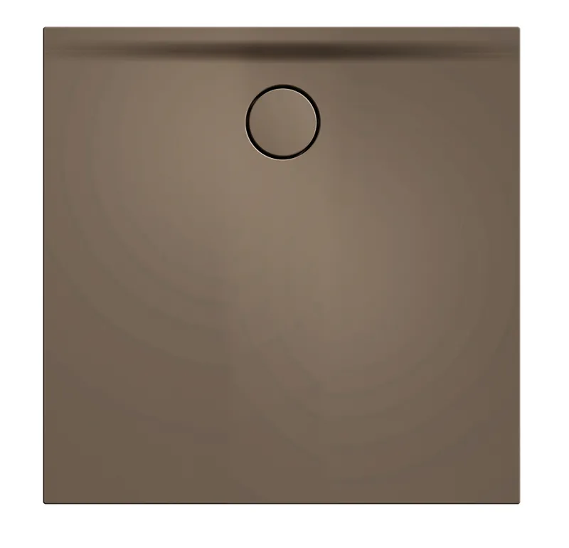 SCALIDO-Mineralguss-Duschfläche Ablauf D=90mm 800x800x30mm beige matt