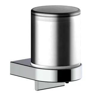 SCALIDO-Lotionspender Design rund mit mattiertem Echtkristall-Glas u. Pumpe vc