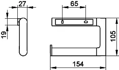 SCALIDO-Toilettenpapierhalter Design rund, offen verchromt – Bild 2