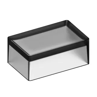 SCALIDO-Stülpglas zu Lotionspender eckig aus mattiertem Echtkristall-Glas