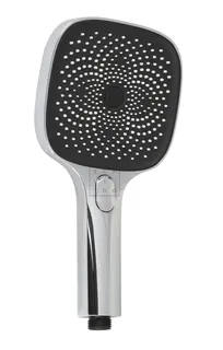 SCALIDO-Handbrause D3 eckig 3-strahlig 130mm m easy-tap, Feinregenstrahl verchr