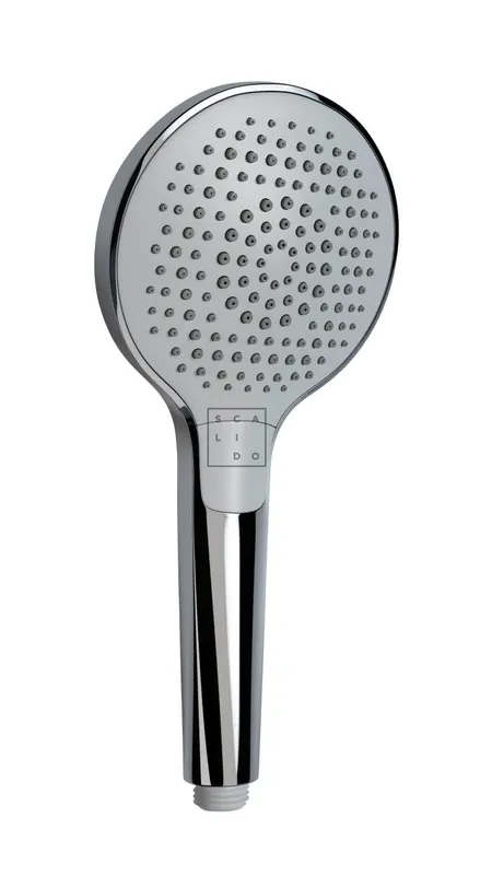 SCALIDO-Handbrause 3-strahlig rund 120mm mit easy-tap verchromt
