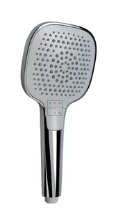 SCALIDO-Handbrause 3-strahlig eckig /softedge 120mm mit easy-tap verchromt