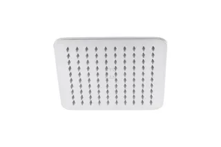 SCALIDO-Kopfbrause softedge 200x200mm DN 15 m Antikalknoppen Edelstahl poliert