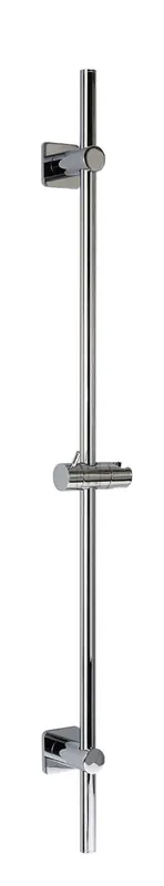SCALIDO-Wandstange Vario rund 950mm lang mit Halter, Rosette softedge Messing vc